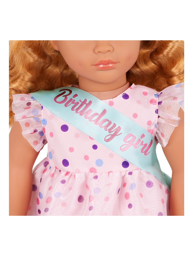 Our Generation - Esme 18-Inch Fashion Doll Birthday Celebration Fun And Interactive Dress-Up Soft Body With Movable Limbs, Fabric Clothing Age 3 Years And Up - Image 1