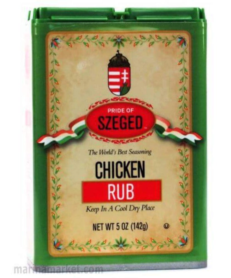 Pride of Szeged Chicken Rub Seasoning Spice Mix, 5oz. Tin (142g), 1-Count