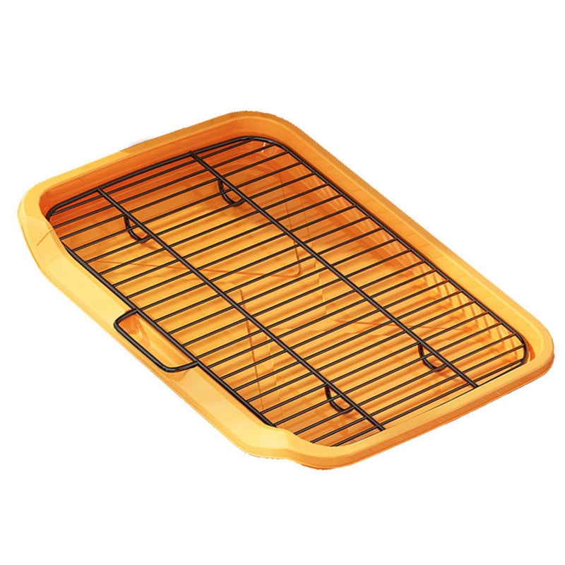 Dog Potty Tray Flat Plate Type Spill Proof Indoor Dog Training Toilet Large Removable Washable Pet Potty Tray for Small Medium Large Dogs with Sturdy ABS Plastic and Metal Tray - Image 3