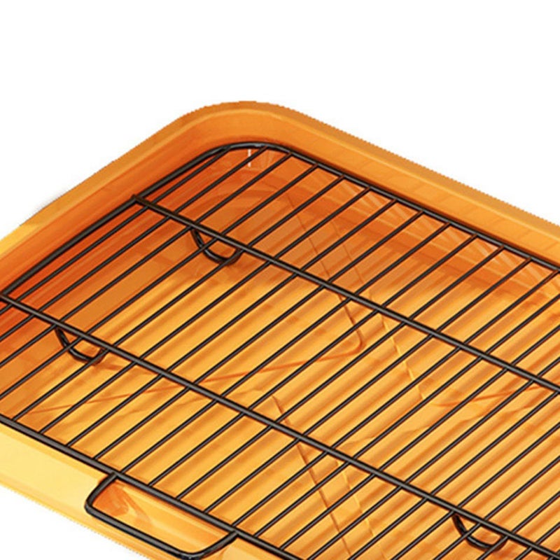 Dog Potty Tray Flat Plate Type Spill Proof Indoor Dog Training Toilet Large Removable Washable Pet Potty Tray for Small Medium Large Dogs with Sturdy ABS Plastic and Metal Tray - Image 5