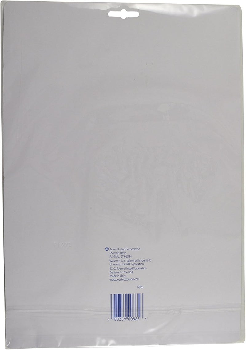 Westcott قالب دوائر جامبو T-826، أداة قالب شكل بلاستيكية، 8.75 × 11.5 بوصة - Image 5