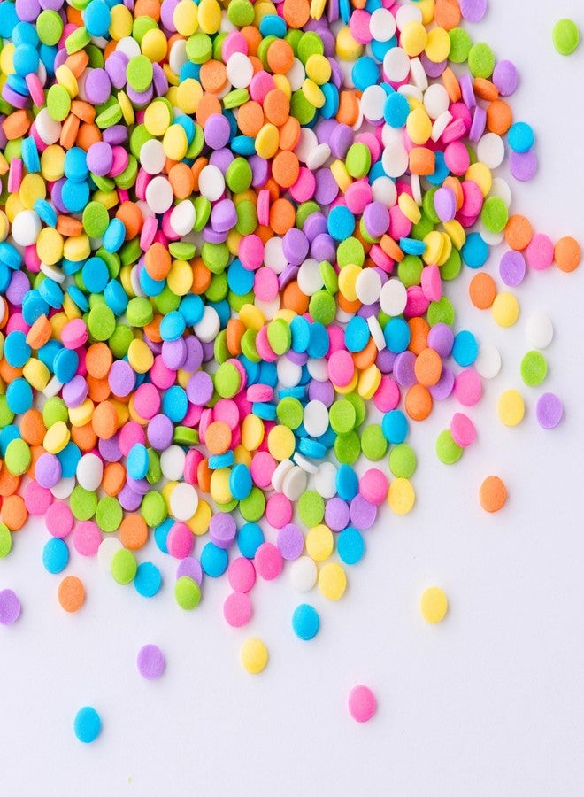 Sweets Indeed Pastel Confetti Circle Sprinkles, Bulk 10 Ounces, Decorative Sprinkles for Baking, Cake Decorating, Cupcakes, Cookies & Desserts, Spring & Easter Pastel Sugar Topping - Image 4