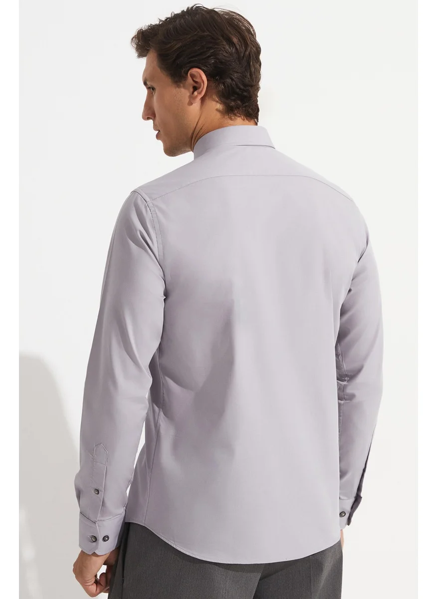 JUNE Exclusive Men's Slim Fit Long Sleeve Shirt