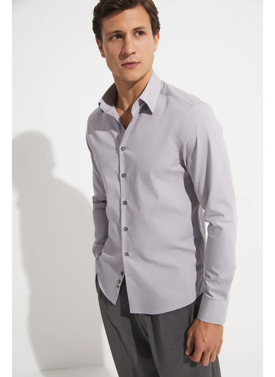JUNE Exclusive Men's Slim Fit Long Sleeve Shirt