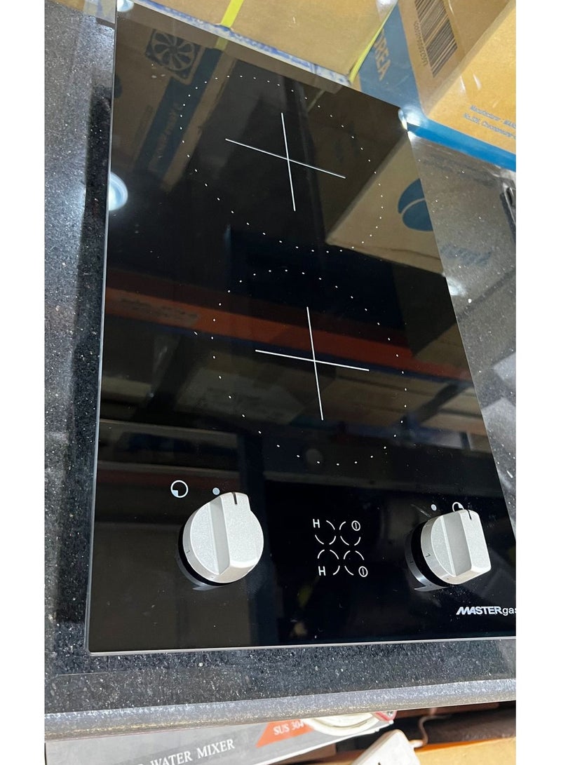 MASTERgas 30 cm stove, 2 electric burners, ceramic, full safety switch, Italian, Polish, H32CFP - Image 4