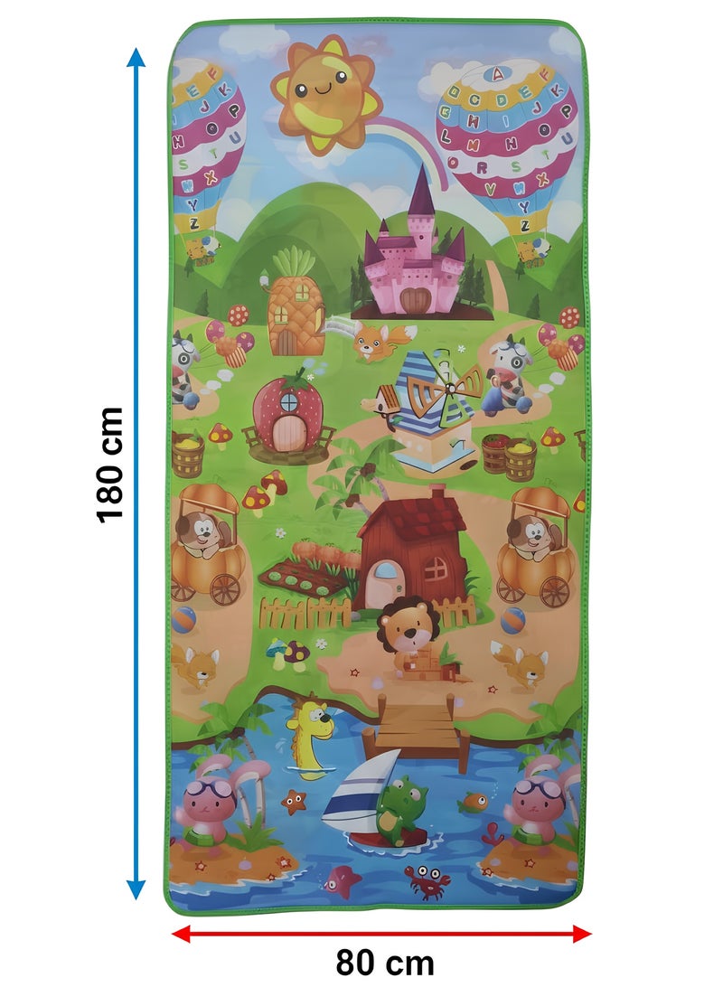 HASSM Children's floor mat, double-sided, waterproof, size 180cm x 80cm - Image 3