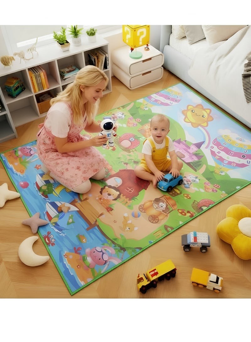 HASSM Children's floor mat, double-sided, waterproof, size 180cm x 80cm - Image 5