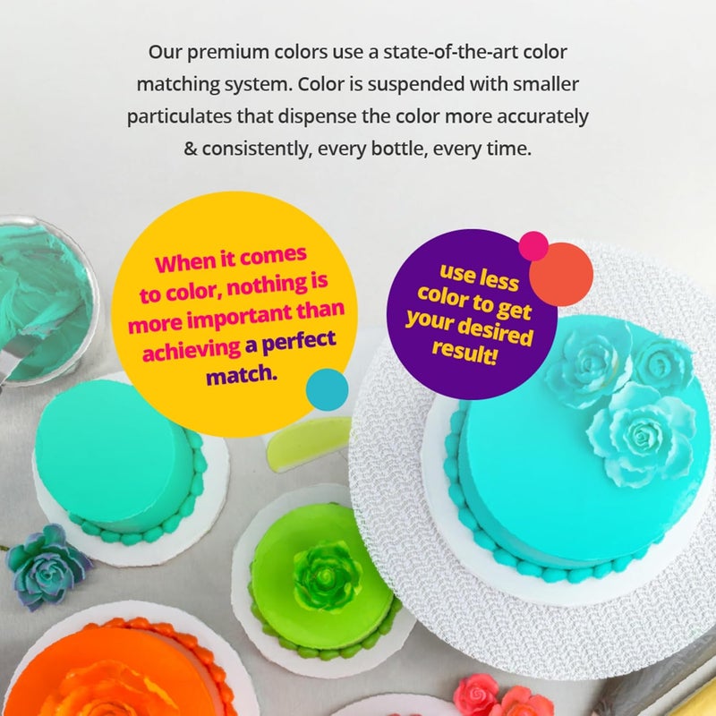 DECOPAC Premium Gel Food Color - Royal Blue, 8oz Edible Coloring for Baking and Decorating - Image 3