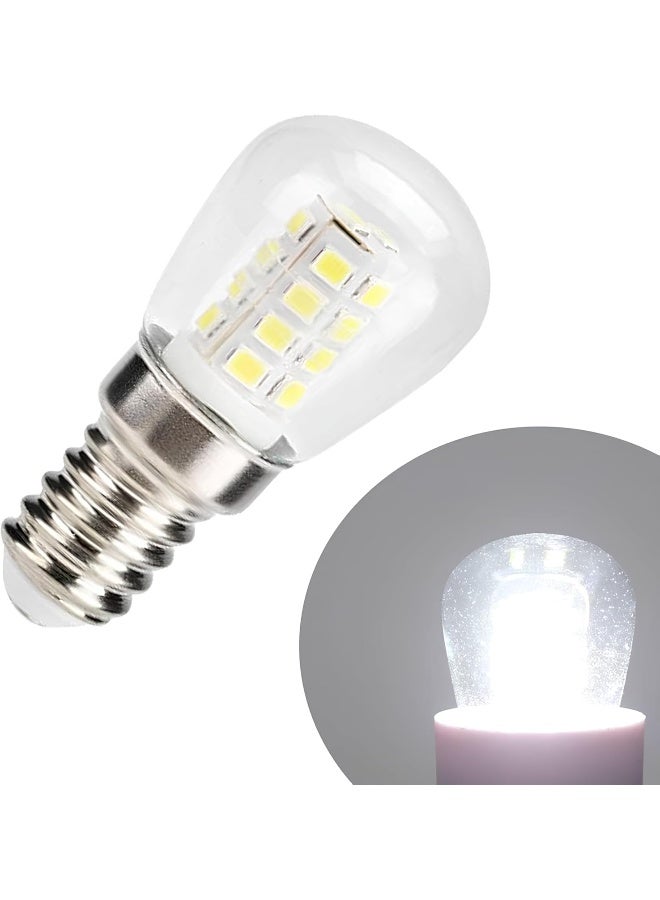 Melfi Led Fridge Light Bulb E14 3W Refrigerator Corn Bulb Led Lamp White Replace Halogen Chandelier Lights Led Spotlight Energy Saving For Home Lighting (1Pcs Clear) - Image 1