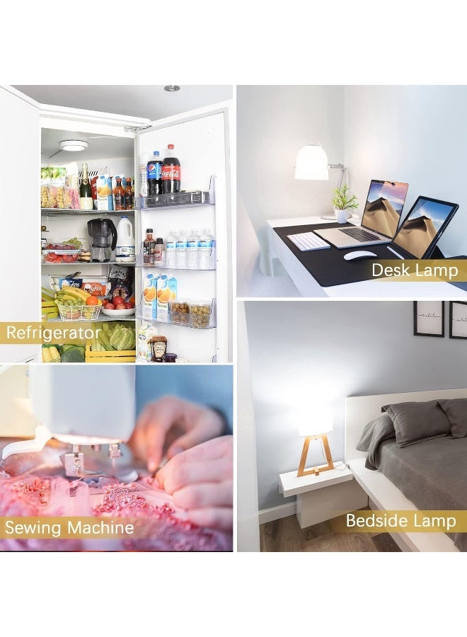 Melfi Led Fridge Light Bulb E14 3W Refrigerator Corn Bulb Led Lamp White Replace Halogen Chandelier Lights Led Spotlight Energy Saving For Home Lighting (1Pcs Clear) - Image 4