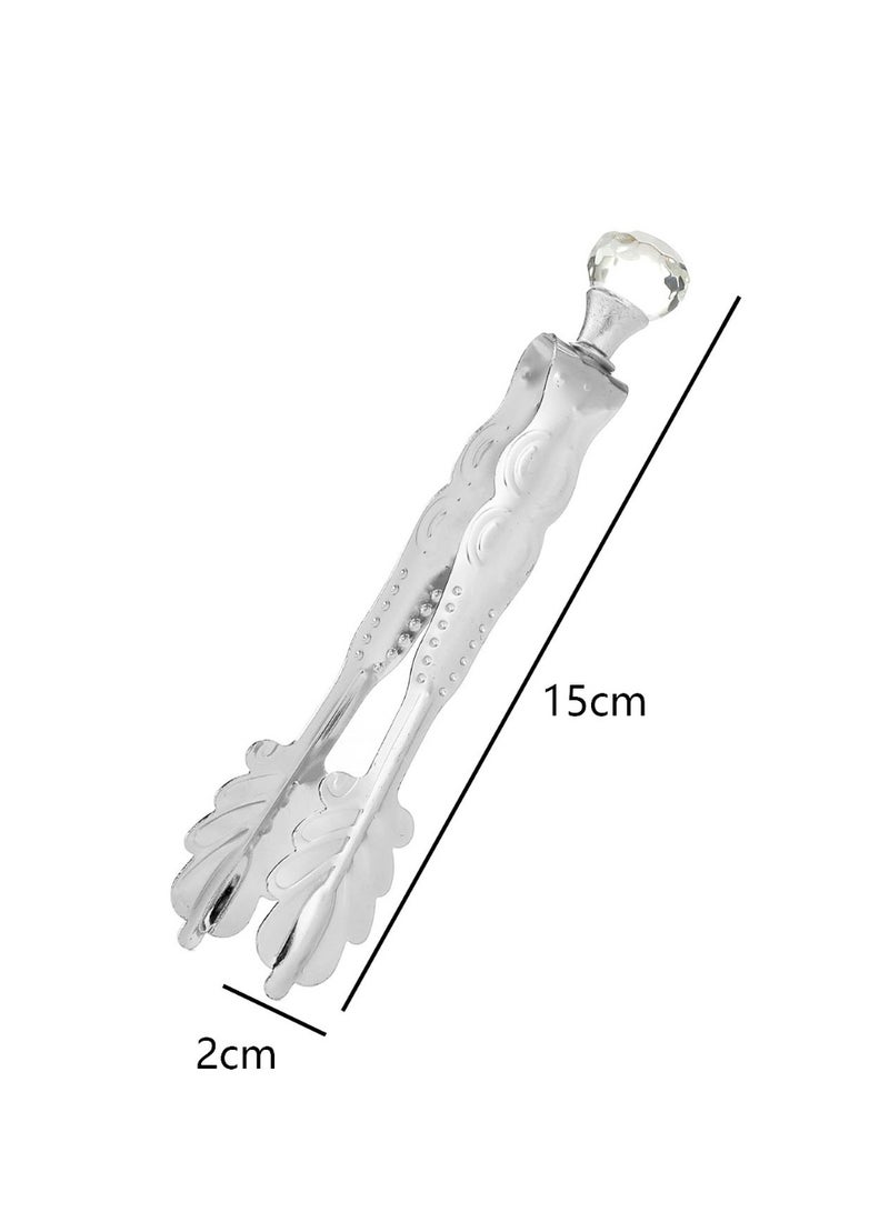 ملقط بخور 5.9 بوصة - مقبض زهري عتيق - Image 3