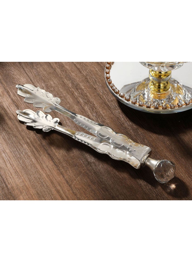 ملقط بخور 5.9 بوصة - مقبض زهري عتيق - Image 4