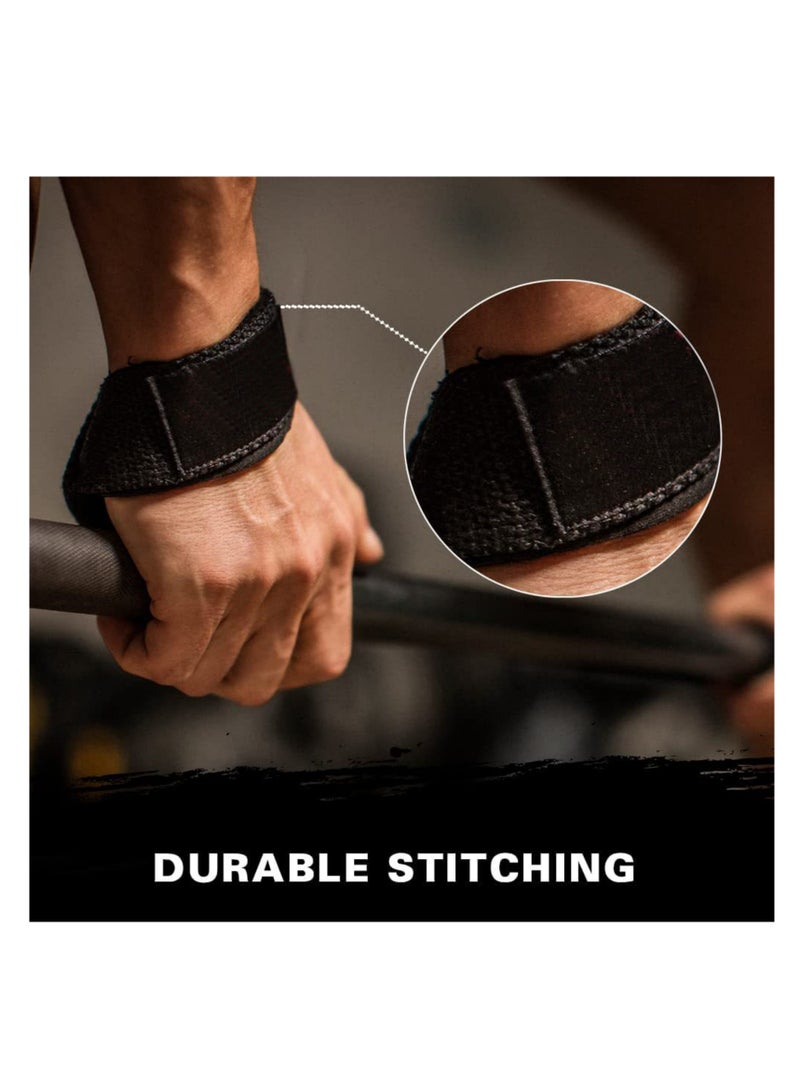 NOVOLAN NOVOLAN Weightlifting Assistance Belts 2 Pieces, Sports Weightlifting Booster Belt Fitness Deadlift Anti-Slip Grip Belt Pull-Up Barbell Anti-Slip Wrist Strap, Improved Grip Strength (red) - Image 5