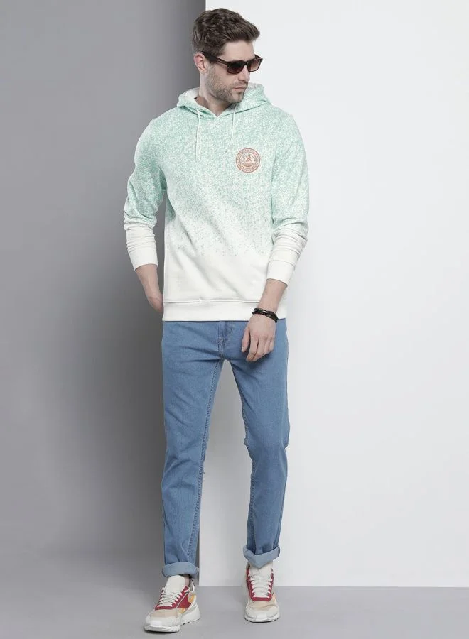 The Indian Garage Co  The Indian Garage Co Men Regular Fit Abstract Round Neck Full Sleeves Sweatshirt  | Best Price UAE