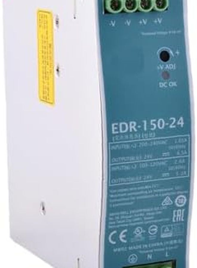 EDR 150 24 24V 6.5A 156W وحدة طاقة سكة DIN لأتمتة الصناعية - Image 3