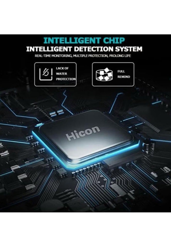 هايكون ماكينة صنع الثلج الذكية Hicon HZB-16AL بسعة 2 لتر - لون أبيض. - Image 4