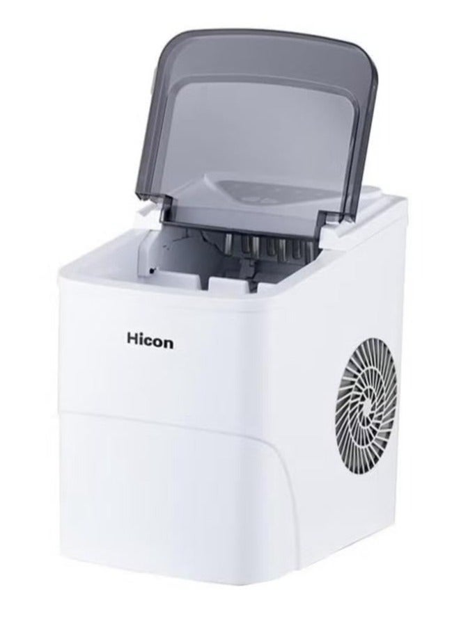 هايكون ماكينة صنع الثلج الذكية Hicon HZB-16AL بسعة 2 لتر - لون أبيض. - Image 1