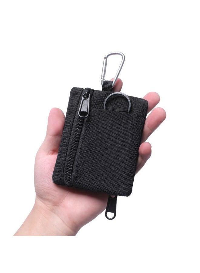 Generic Outdoor Mini Card Bag Multi Kinetic Bank Coin Collection Wallet-Color:Black-Capacity:Below 20L - Image 1