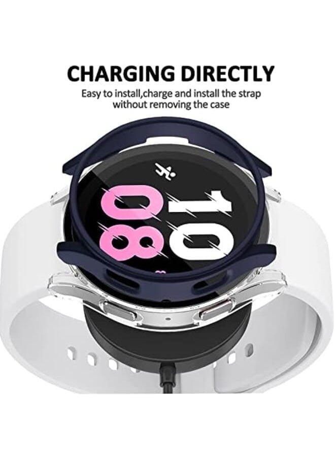 Generic - Samsung Galaxy Watch 5 Screen Protector 2Pack Blue Light Tempered Glass Screen Protector Plus 2Pack Pc Watch Cover Accessories Bumper 40Mm - Image 1