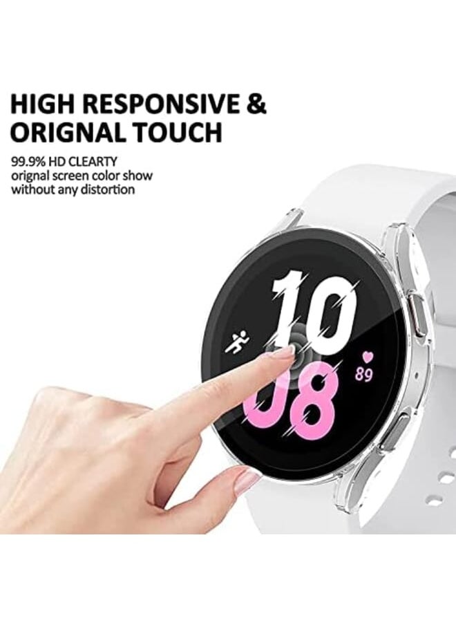 Generic - Samsung Galaxy Watch 5 Screen Protector 2Pack Blue Light Tempered Glass Screen Protector Plus 2Pack Pc Watch Cover Accessories Bumper 40Mm - Image 1