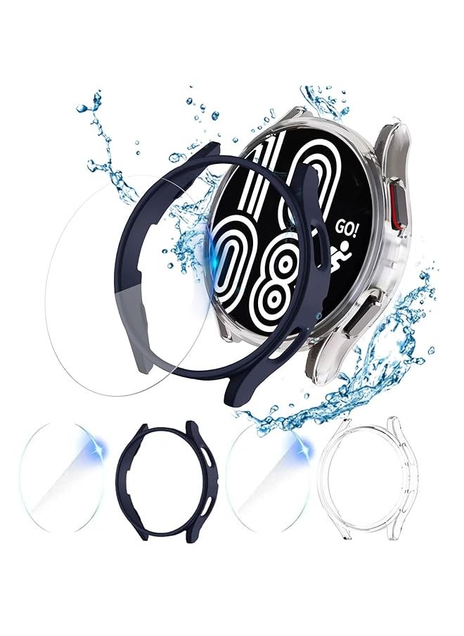 Generic - Samsung Galaxy Watch 5 Screen Protector 2Pack Blue Light Tempered Glass Screen Protector Plus 2Pack Pc Watch Cover Accessories Bumper 40Mm - Image 1