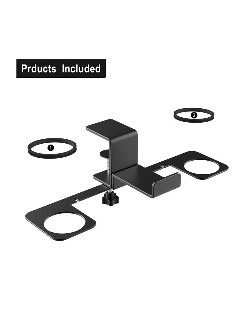 حامل VR، حامل عرض VR تحت المكتب، حامل معدني لسماعات الواقع الافتراضي، خطاف تخزين عالمي قابل للتثبيت على المكتب، لسماعات Oculus Quest 2/Quest/Rift S، HTC Vive Pro، PSVR 2 - Image 3