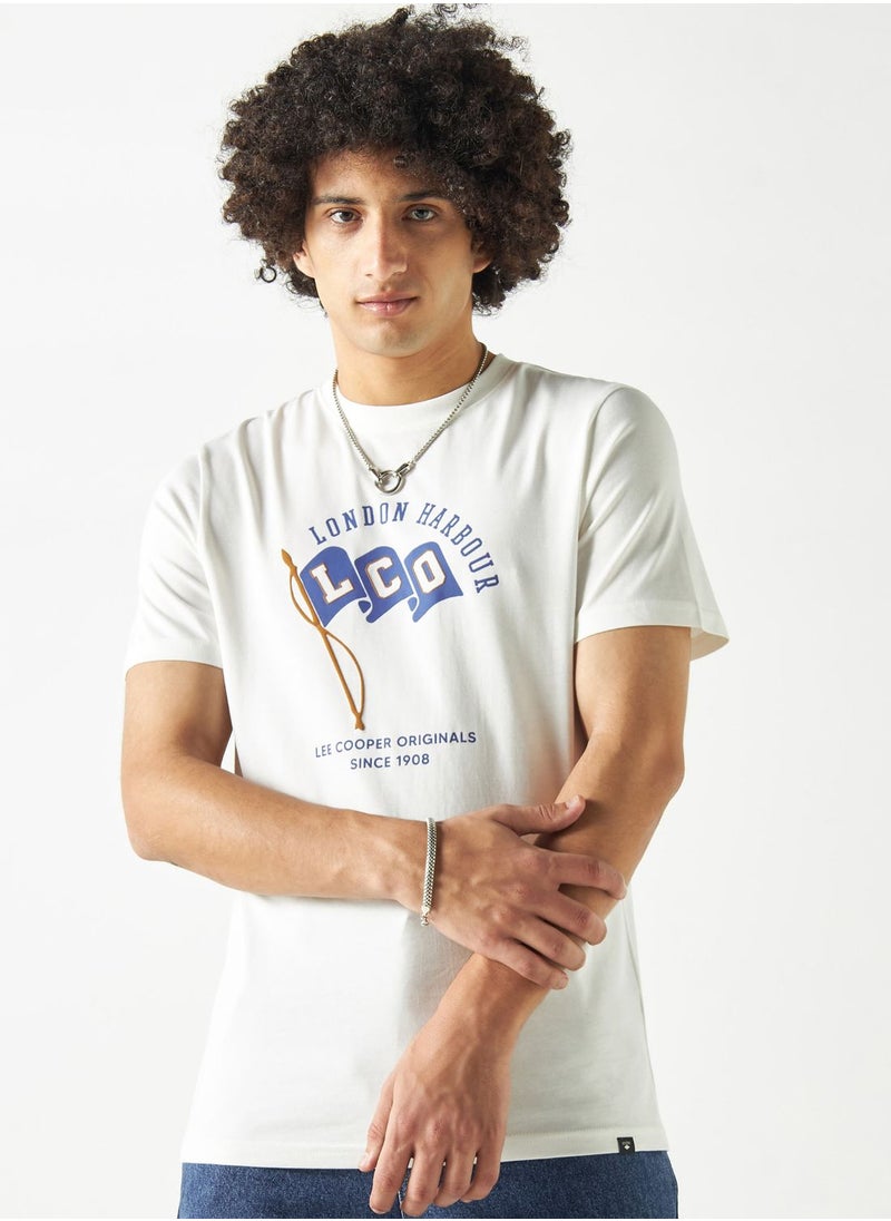 Lee Cooper - Graphic Crew Neck T-Shirt - Image 1