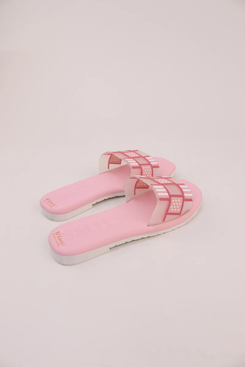 Viny PINK VINY Women's Slide Slippers – Lightweight Comfort Slip-On Sandals, Soft Flat Slides for Home, Beach, Travel, Casual Daily Wear, Summer Fashion Slippers for Women | Best Price UAE