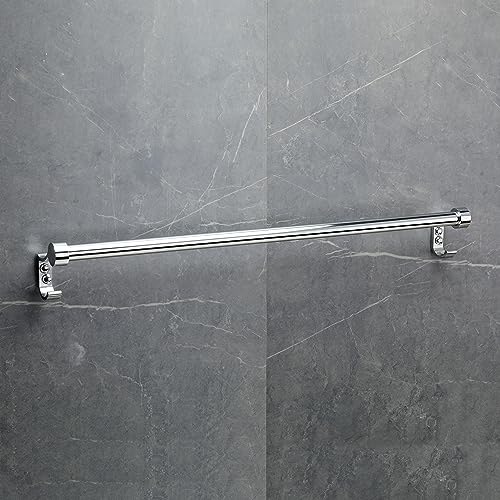 FORTUNE Stainless Steel Bathroom Hook Towel Rod Holder | Wall Mounted Hand Towel Rail for Kitchen and Washroom-24 Inch (Pack of 2) - Image 2