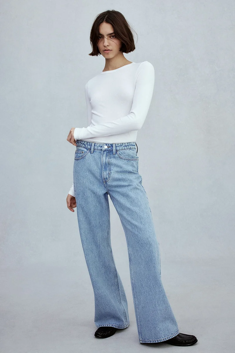 اتش اند ام Wide Ultra High Jeans