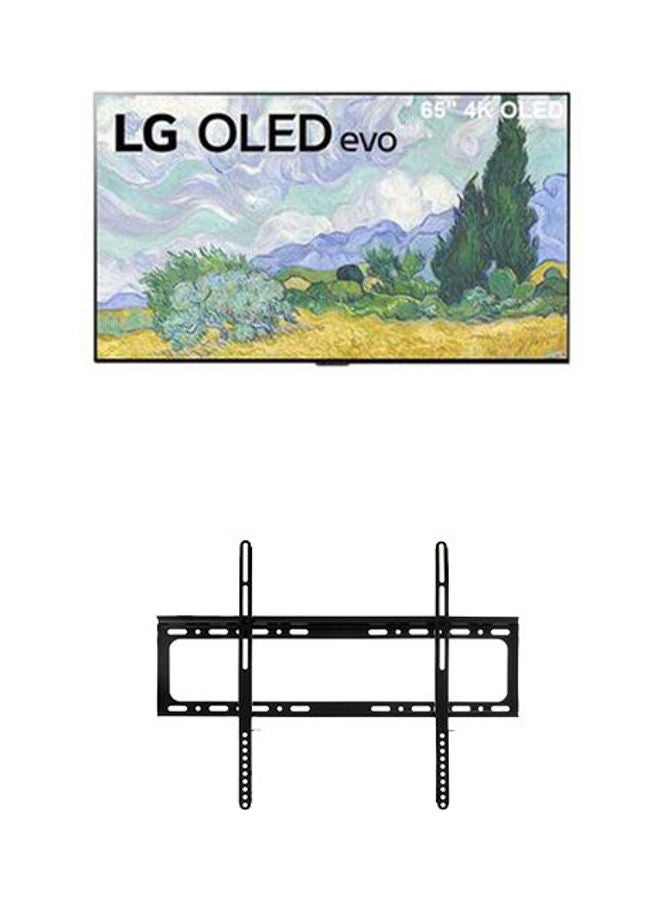 LG Oled Tv 65 Inch G1 Series Gallery Design 4K Cinema Hdr Webos Smart With Thinq Al Pixel Dimming With Tv Wall Mount OLED65G1PVA Black - Image 1