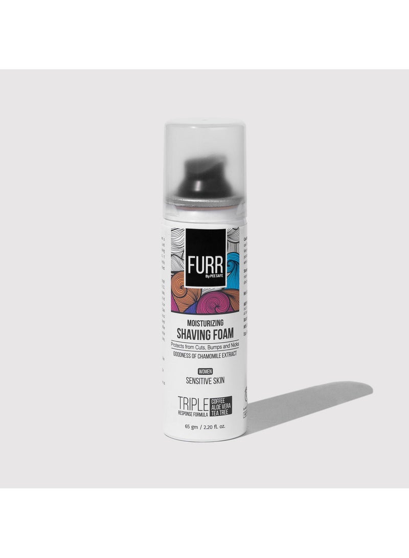 FURR Complete Grooming Pack for Women | Body, Bikini & Face Razor, and Shaving Foam Combo | 1. Body Shaving Razor with Vitamin E & Aloe Vera Pad, 2. Bikini Line Razor with safety blade, 3. Dual Head Face Razor with German Blades, 4. Moisturizing Shaving Foam for Sensitive Skin - Pack of 4 - Image 5
