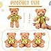 Hungdao 24 Pcs Bear Bulk Plush Stuffed Animals 10 Inch Cute Soft Stuffed Bear with Green Bow for Valentines Day Wedding Baby Shower Birthday Party Gift ChristmasLight Brown - Image 4