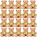 Hungdao 24 Pcs Bear Bulk Plush Stuffed Animals 10 Inch Cute Soft Stuffed Bear with Green Bow for Valentines Day Wedding Baby Shower Birthday Party Gift ChristmasLight Brown - Image 2