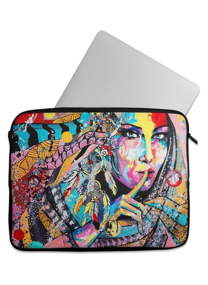 laptop sleeve 15.6 & 15 inch Protective Case with Zippe Carrying Bag laptop sleeve laptop sleeve laptop sleeve laptop sleeve 15.6 & 15 inch -Casual Printed Laptop Sleeve 31