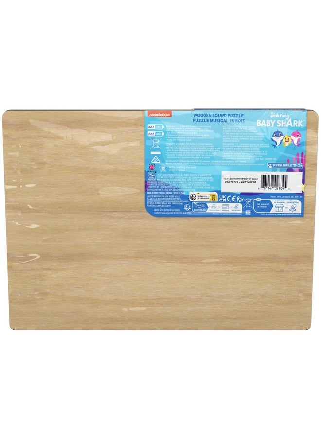 Spin Master Games, Pinkfong Baby Shark Chunky Musical Wooden Sound Puzzle, Plays Baby Shark Song, Kids Puzzle, Easy Activity Toy for Preschoolers, for Kids & Family, 5 Pieces, for Ages 3 & Up - Image 3