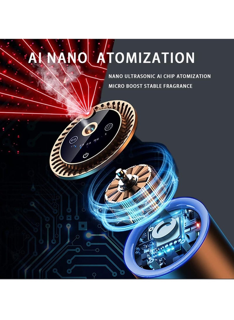 TIGER Car Air Fresheners, Portable AI Car Diffuser with Star Projector Light, 20000mAh Long Standby Aromatherapy, Luxury Car Accessories - Ideal Gift Choice - Black - Image 5