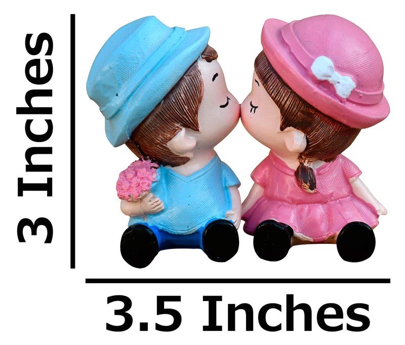Natali Traders Gift for Girlfriend BoyfriendArtificial Golden Red Rose with Love StandLove Couple Showpiece - Image 2