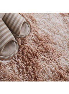 Bluejw 1-Piece Bedroom Carpet Oval Brown 160 CM  - Image 4