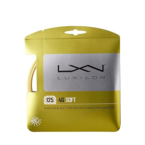Luxilon 4G Soft 125 Tennis String - Set, Gold - Image 5