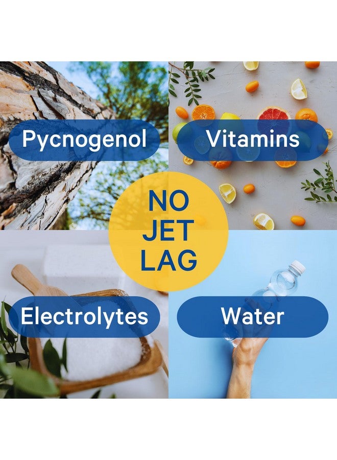 1ABOVE Jet Lag Relief Tablets - Citrus-Flavored Effervescent Multivitamin with Pycnogenol Travel Supplement for Hydration, Energy, Immune Support and Faster Recovery - Flight Essential, 20 Tablets - Image 3