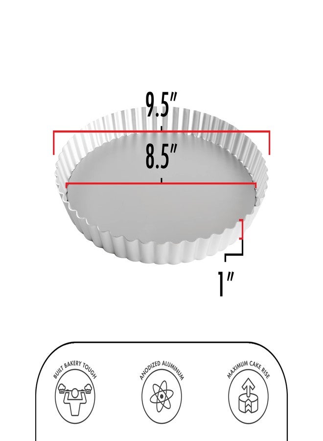فات داديوز قالب تارت دائري مضلع من فات داديوز PFT-95، 9.5 × 1 بوصة - Image 3