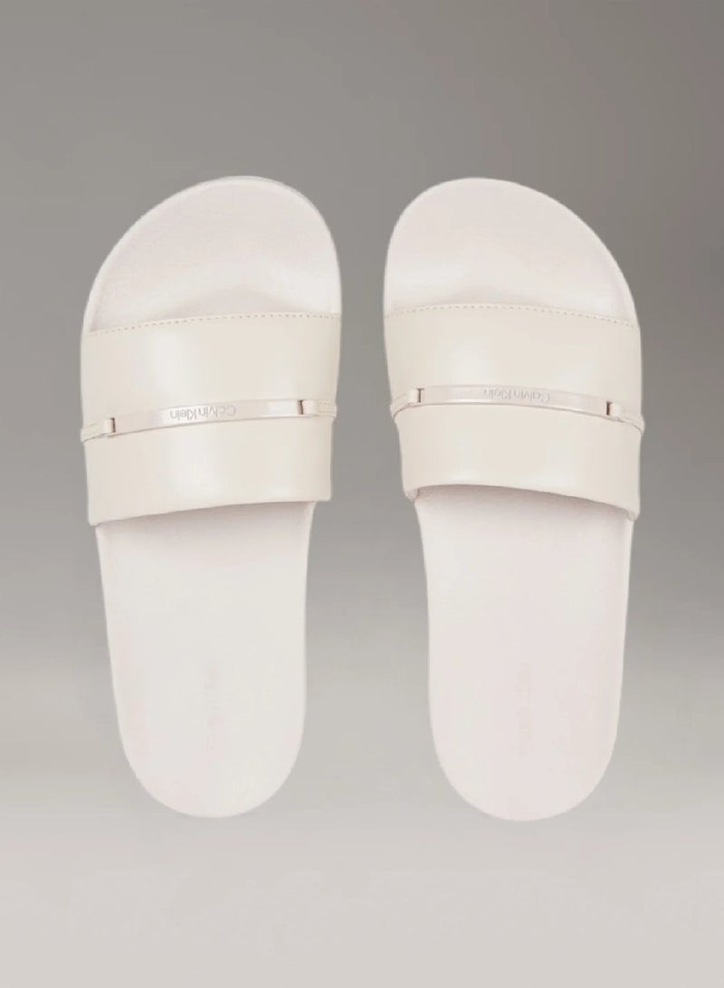 CALVIN KLEIN Faux Leather Sliders - Image 3