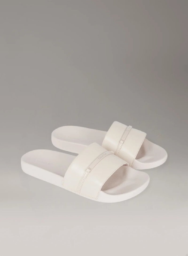 CALVIN KLEIN Faux Leather Sliders - Image 2