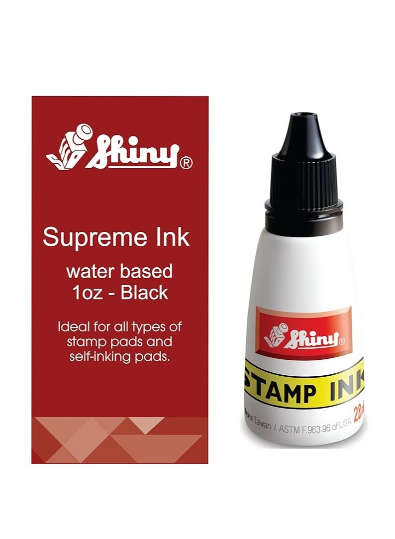 Shiny 28ml Stamp Ink Bottle Black Ink - Image 4