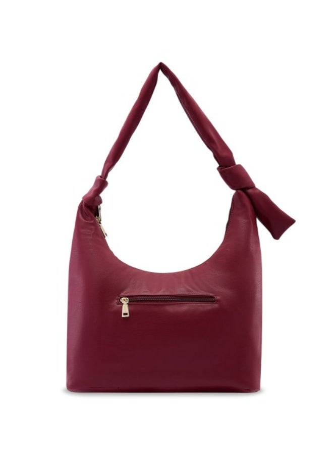 CAPRESE SHELBEE HOBO LARGE BURGUNDY - Image 4