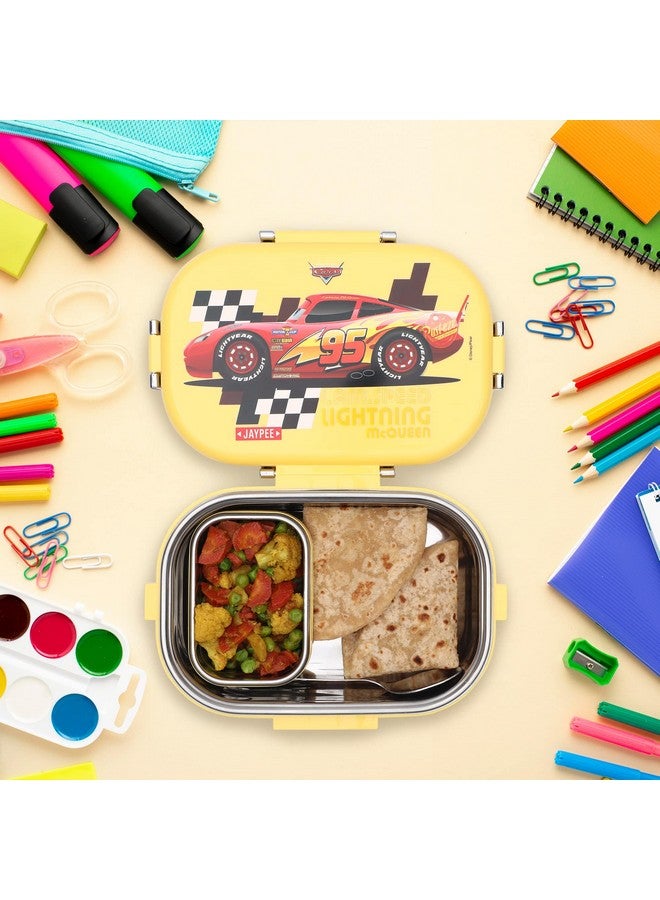 JAYPEE Stainless Steel Insulated Lunch Box Missteel Yellow, 500 ml, Suitable for School, Offices and picnics, - Image 2