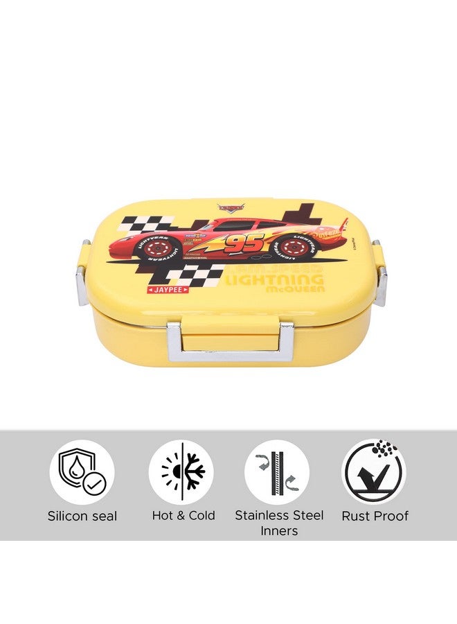 JAYPEE Stainless Steel Insulated Lunch Box Missteel Yellow, 500 ml, Suitable for School, Offices and picnics, - Image 4