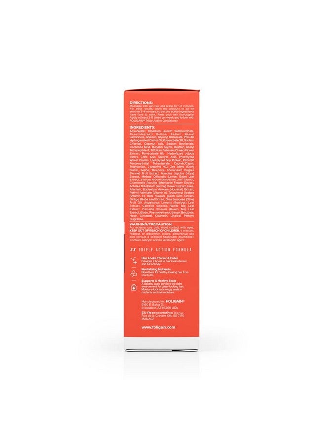 FOLIGAIN Foligain Triple Action Shampoo For Thinning Hair, Men’s Volumizing Shampoo, with 2% Trioxidil 8 Fl. Oz.  - Image 3