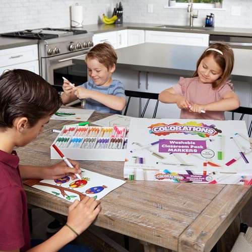 Colorations Washable Markers, Set of 256, 16 Colors, Non-Toxic, Bulk Art Supplies for Kids, Classroom Kit, Coloring Classroom Pack, Crafting Materials - Image 4